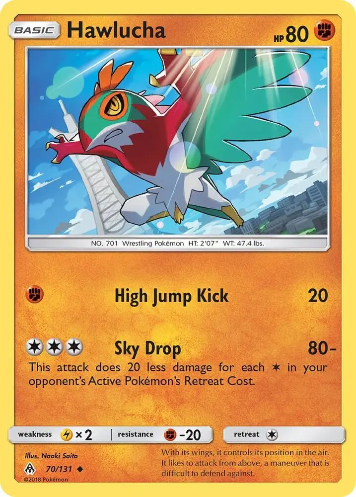 Hawlucha, Forbidden Light 70/131