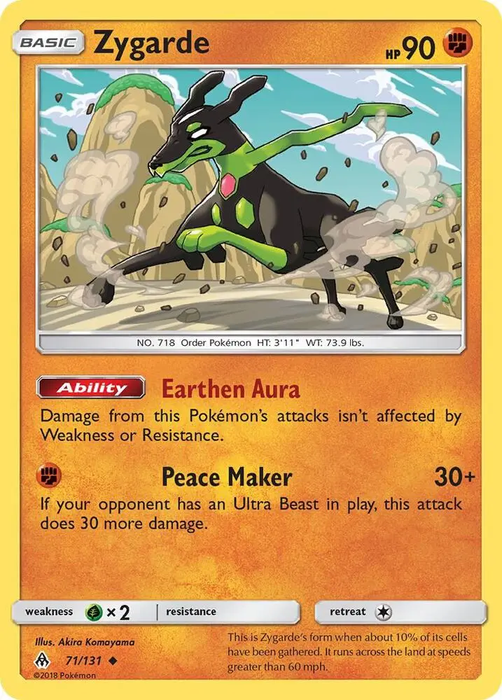 Zygarde, Forbidden Light 71/131