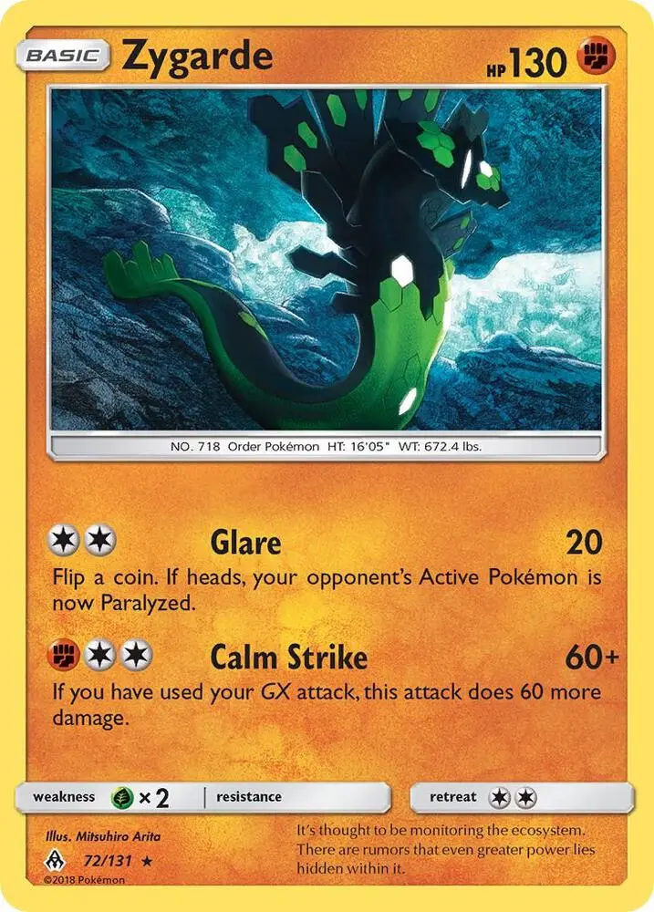 Zygarde, Forbidden Light 72/131