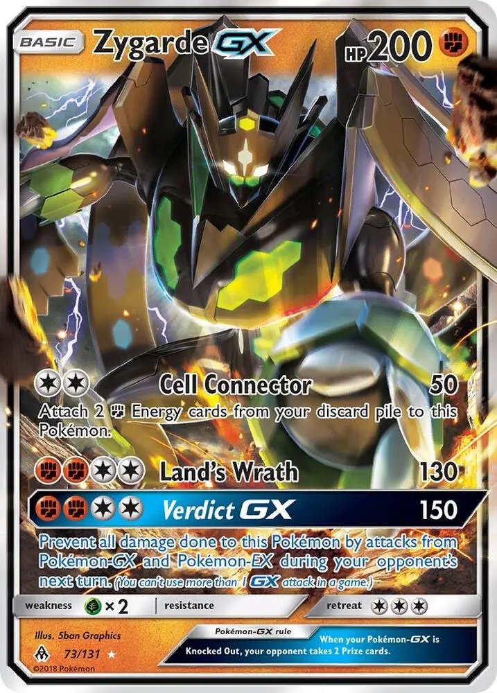 Zygarde GX, Forbidden Light 73/131