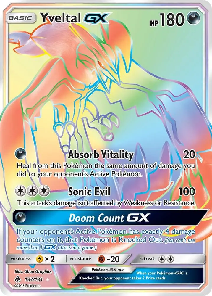 Yveltal GX, Forbidden Light 137/131