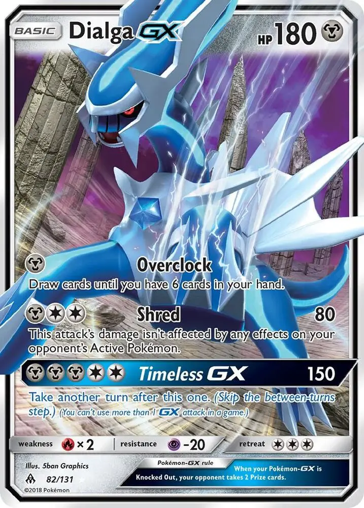 Dialga GX, Forbidden Light 82/131