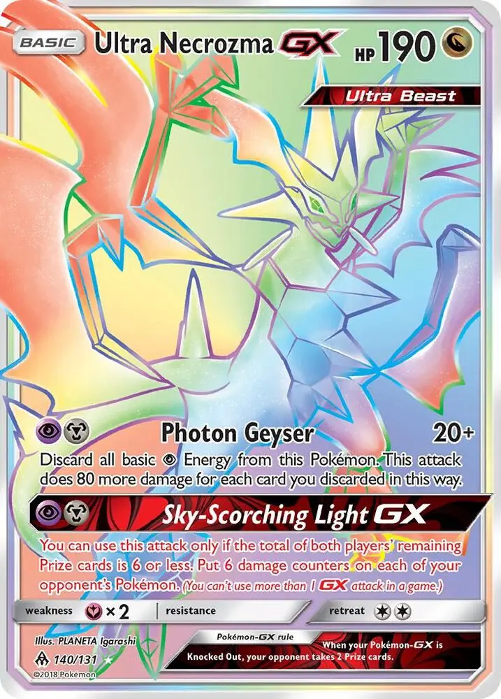 Ultra Necrozma GX, Forbidden Light 140/131