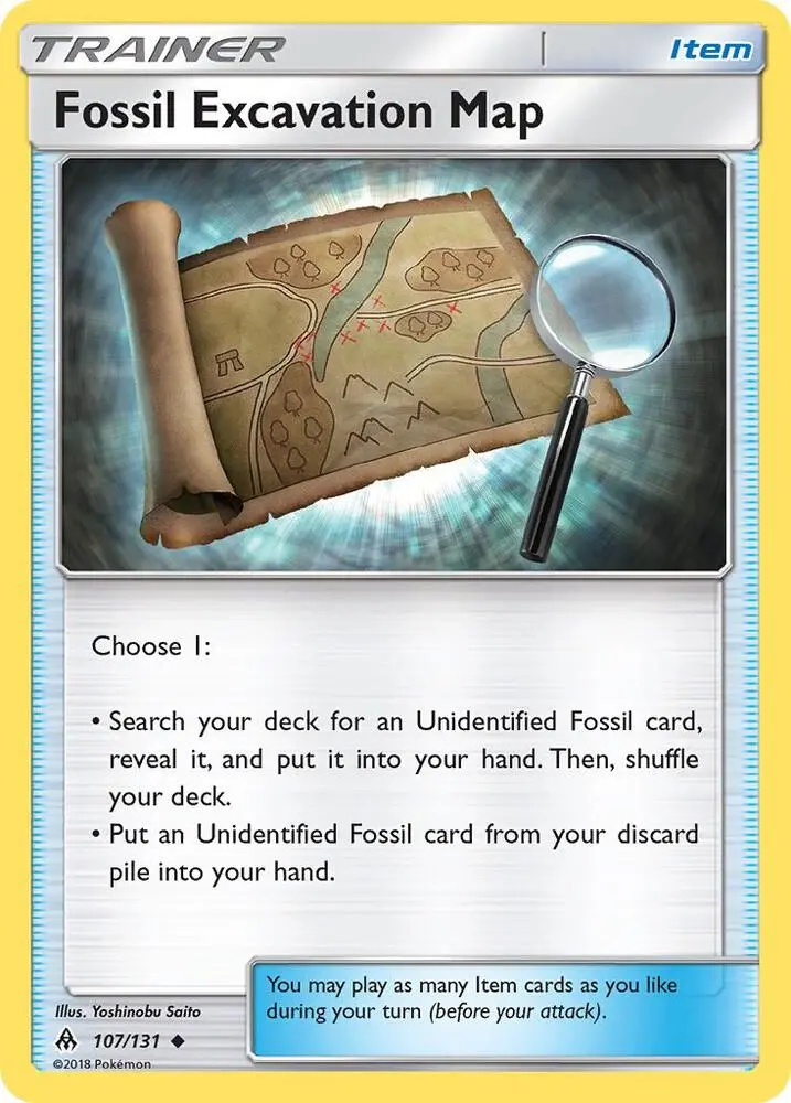 Fossil Excavation Map, Forbidden Light 107/131
