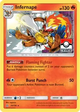 Infernape, League & Championship Cards 023/156