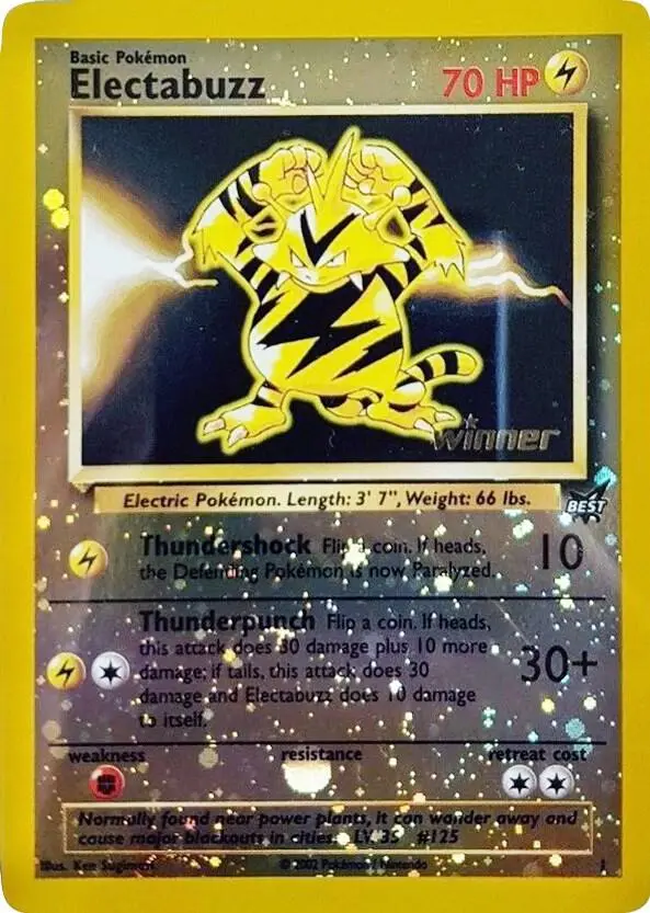 Electabuzz, Best of game 001/009