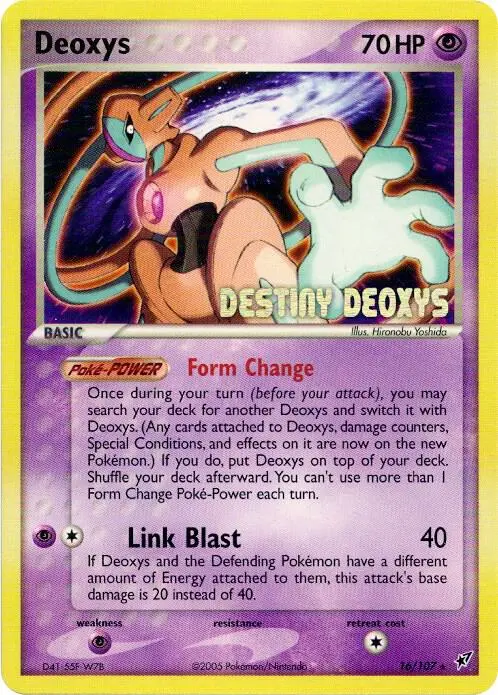 Deoxys (Normal Forme), Miscellaneous Cards & Products 016/107