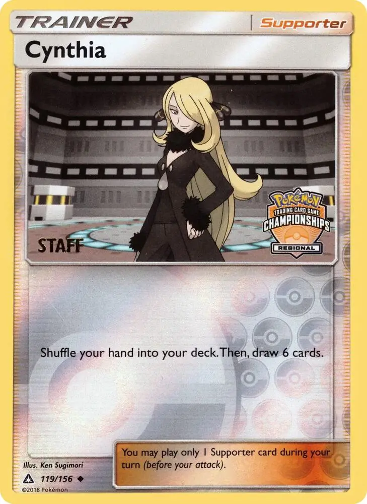 Cynthia, League & Championship Cards 119/156