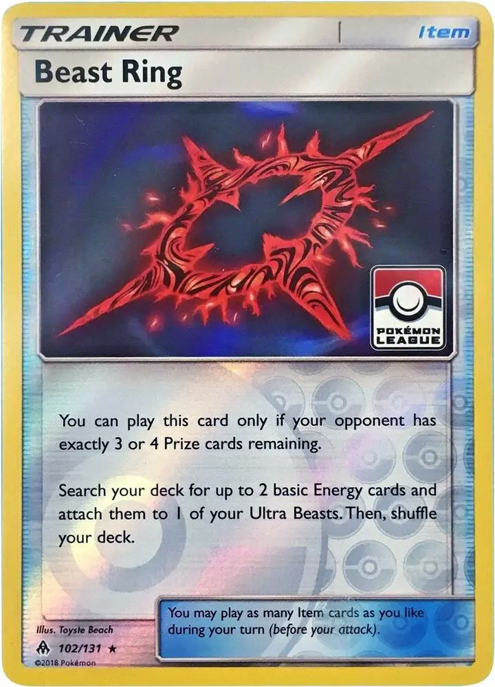 Beast Ring, League & Championship Cards 102/131