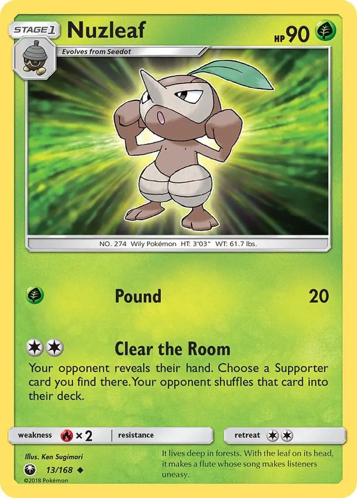 Nuzleaf, Celestial Storm 13/168