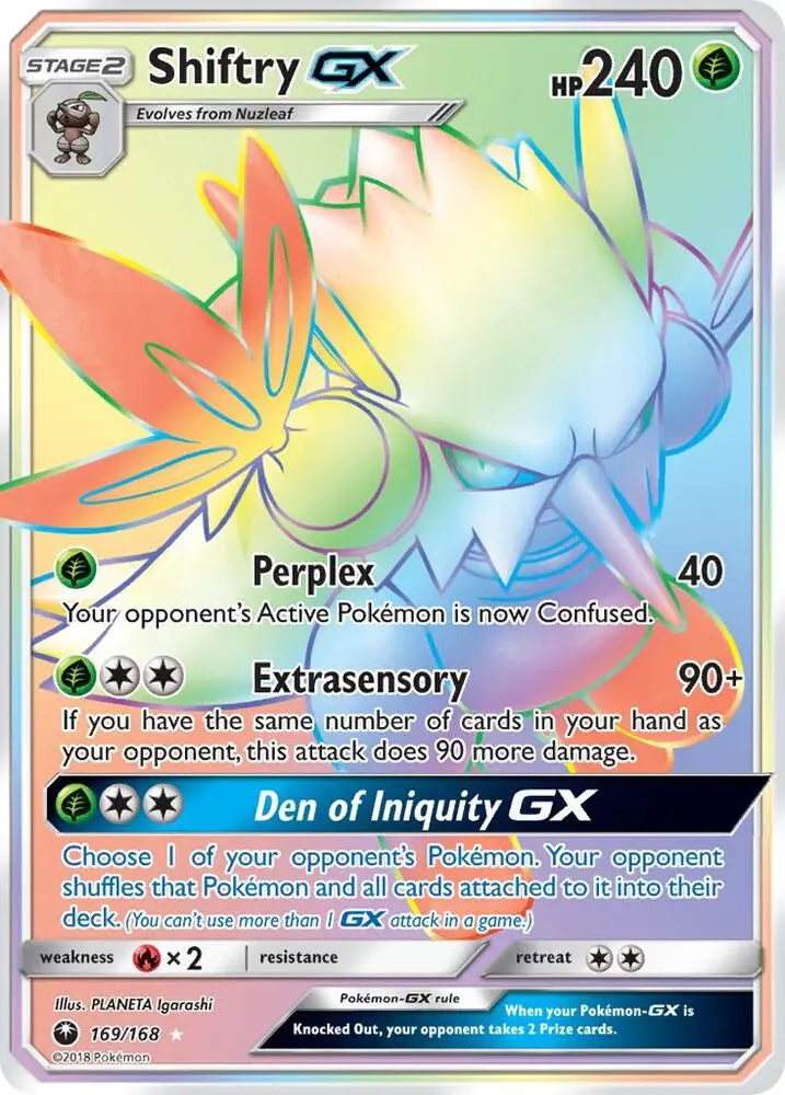 Shiftry GX, Celestial Storm 169/168