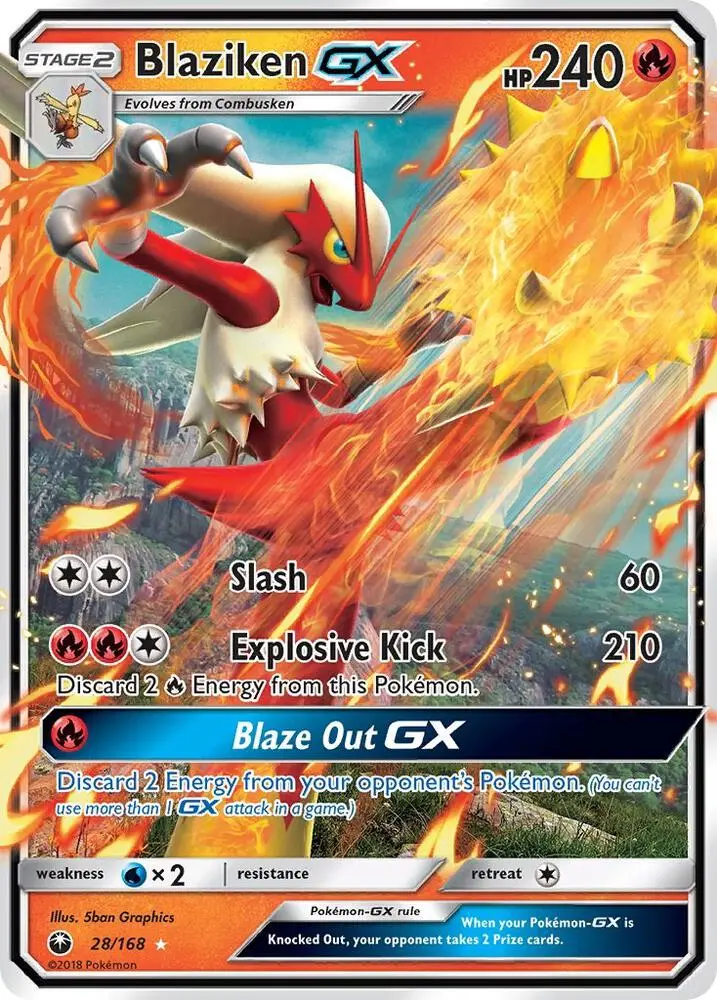 Blaziken GX, Celestial Storm 28/168
