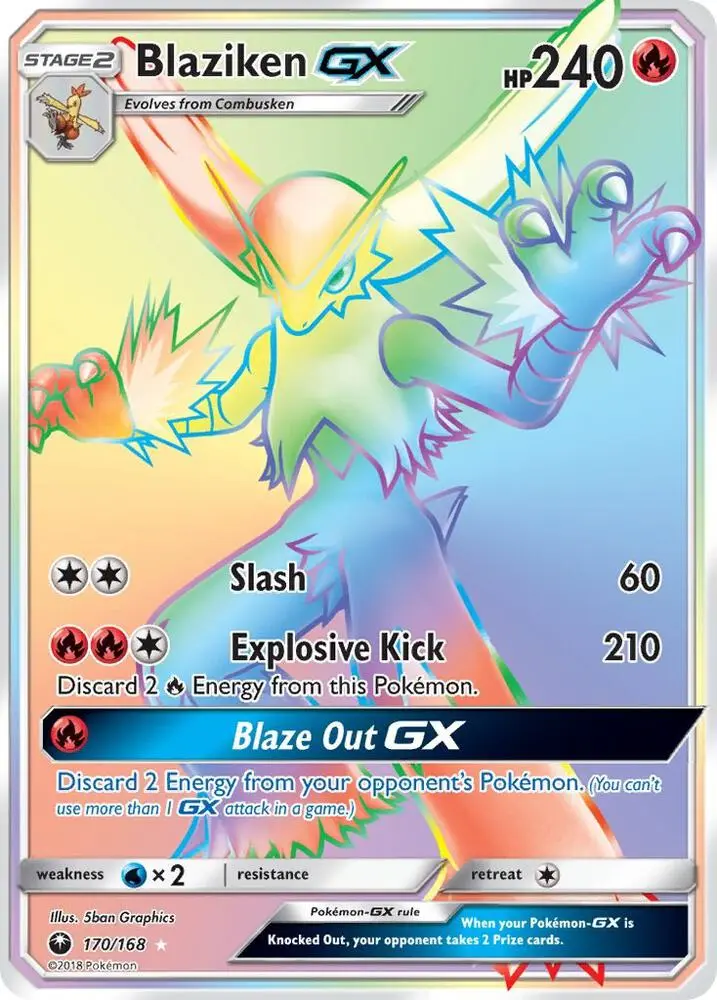 Blaziken GX, Celestial Storm 170/168