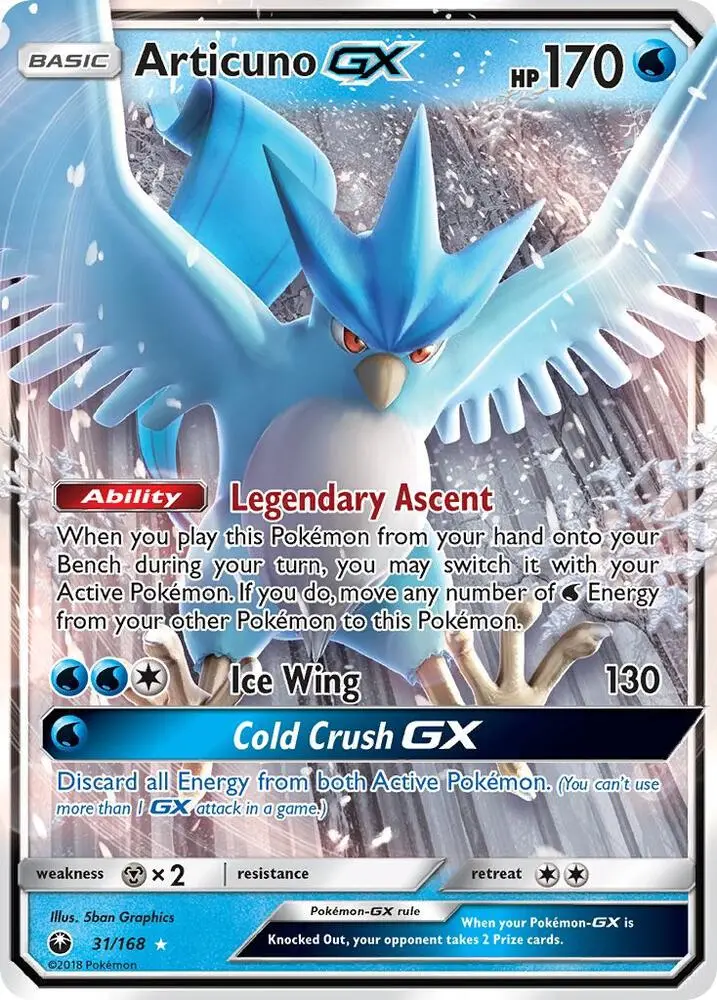 Articuno GX, Celestial Storm 31/168