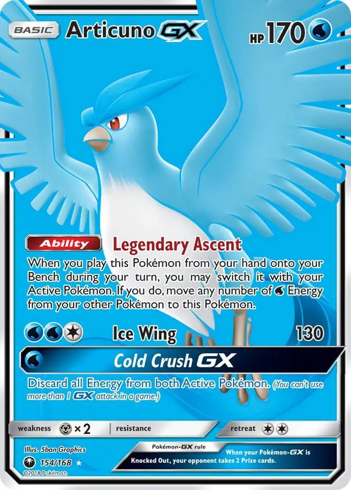 Articuno GX, Celestial Storm 154/168