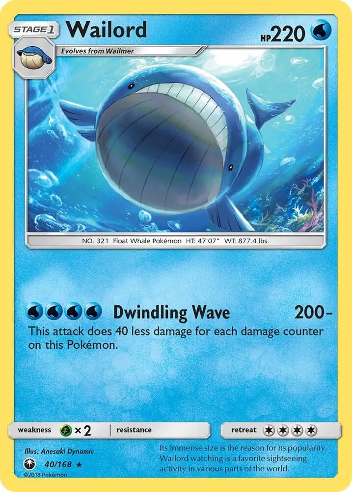 Wailord, Celestial Storm 40/168