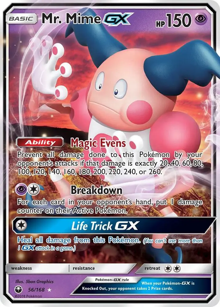 Mr. Mime GX, Celestial Storm 56/168