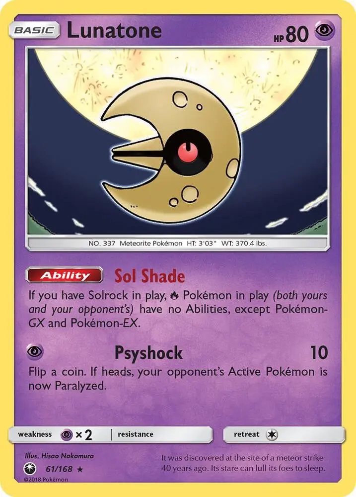 Lunatone, Celestial Storm 61/168