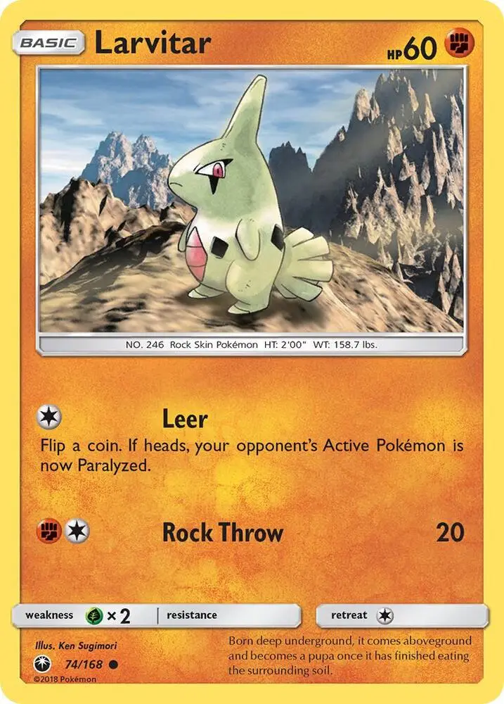 Larvitar, Celestial Storm 74/168