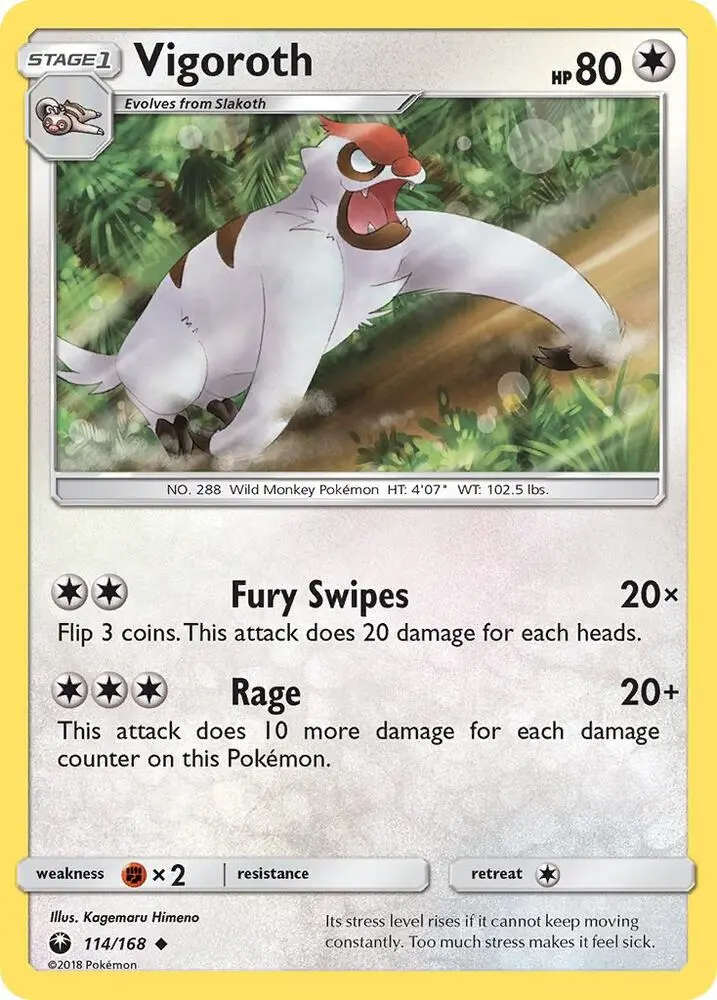 Vigoroth, Celestial Storm 114/168