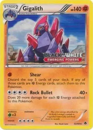 Gigalith, BW Black Star Promos 53/98