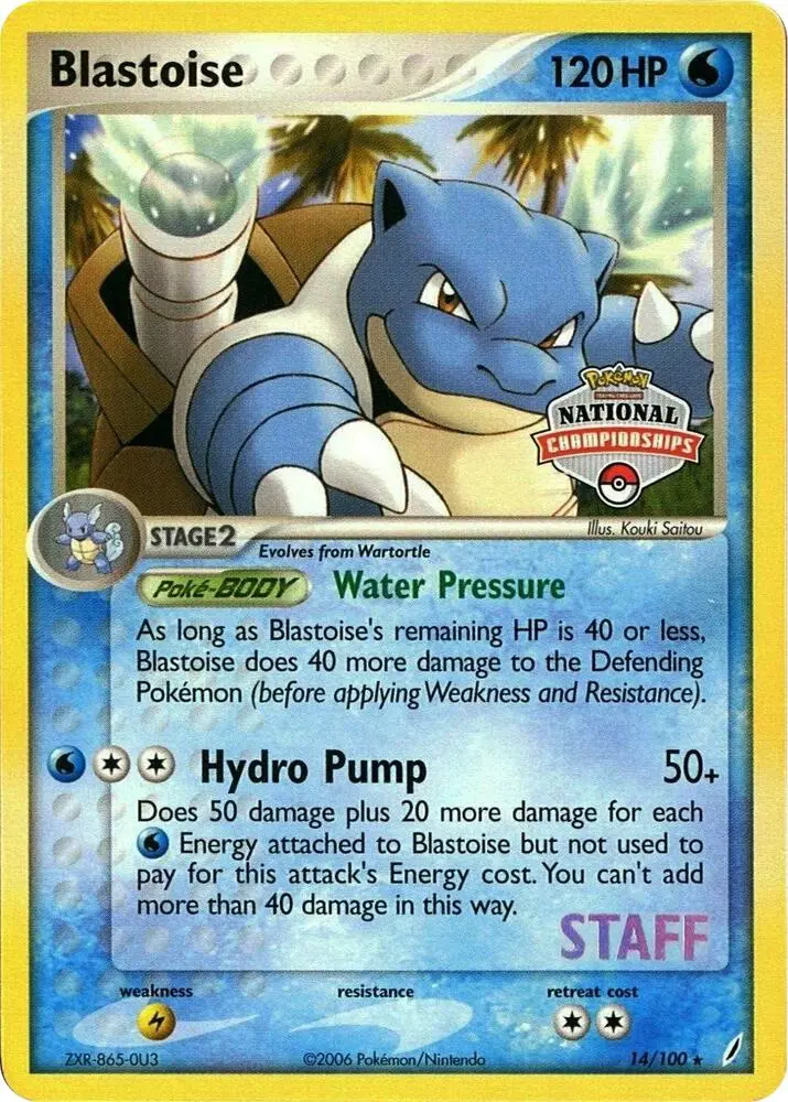 Blastoise, League & Championship Cards 014/100