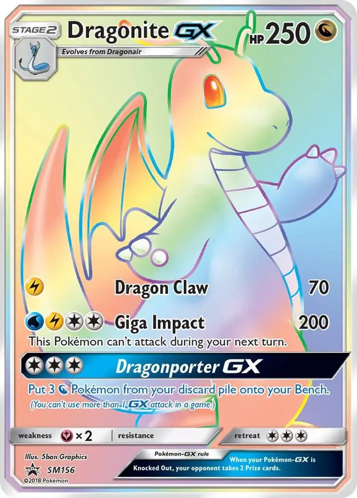 Dragonite GX, SM Black Star Promos SM156/248