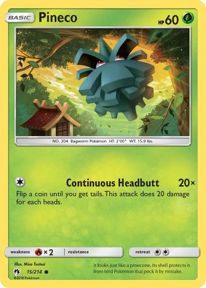 Pineco, Lost Thunder 15/214