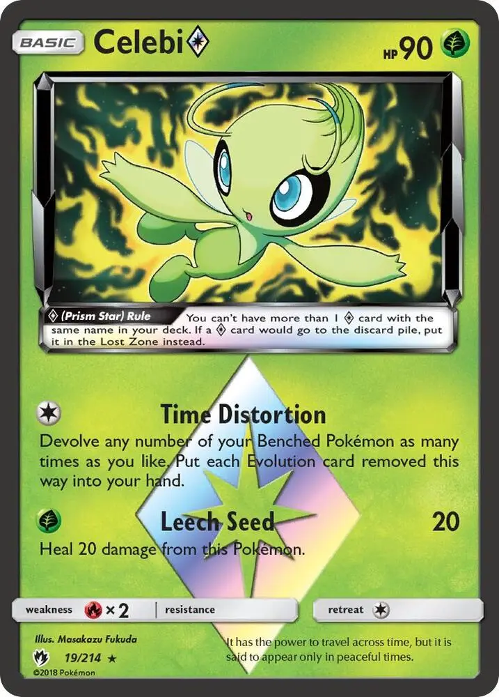 Celebi ◇, Lost Thunder 19/214