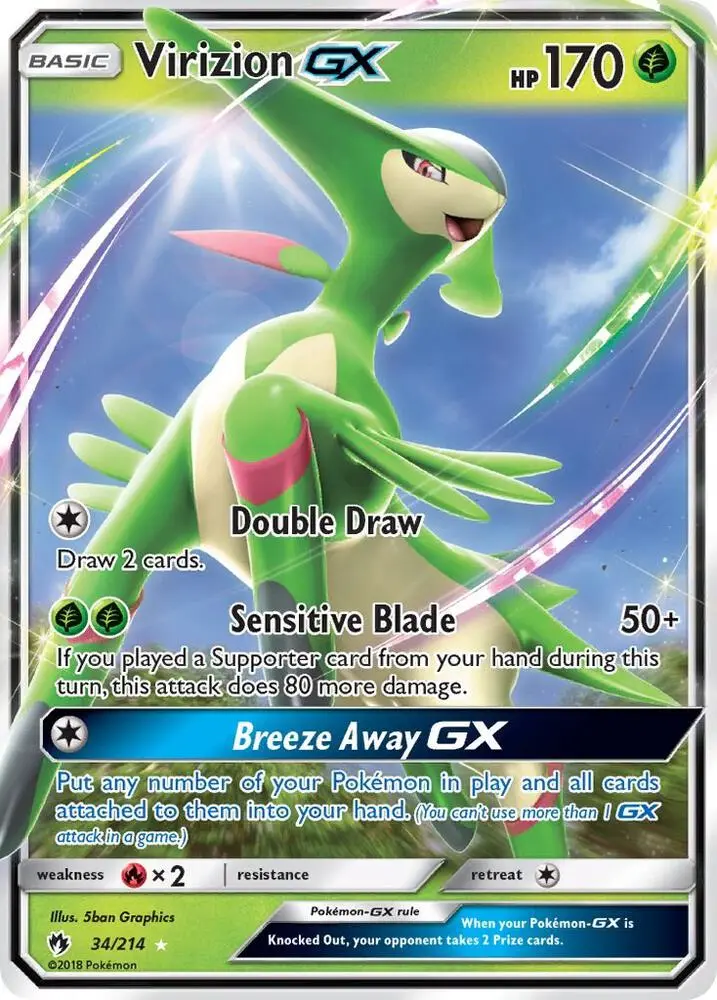 Virizion GX, Lost Thunder 34/214