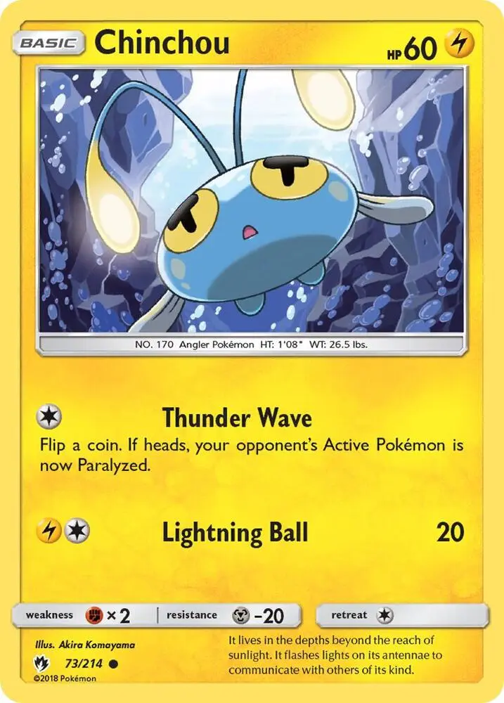 Chinchou, Lost Thunder 73/214