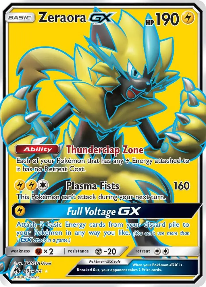 Zeraora GX, Lost Thunder 201/214