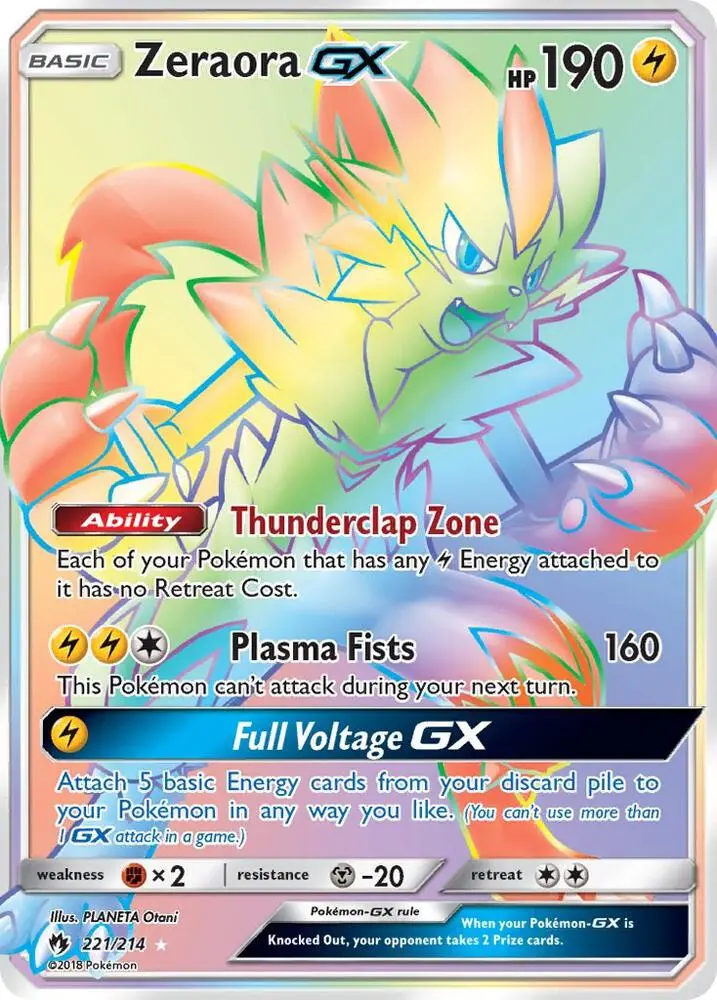 Zeraora GX, Lost Thunder 221/214