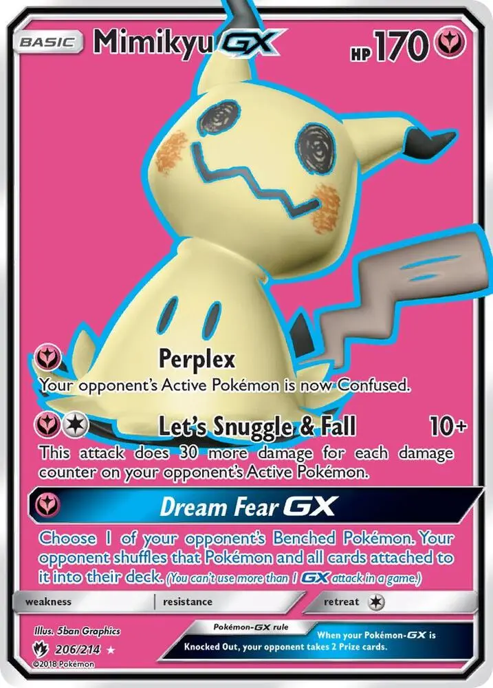 Mimikyu GX, Lost Thunder 206/214