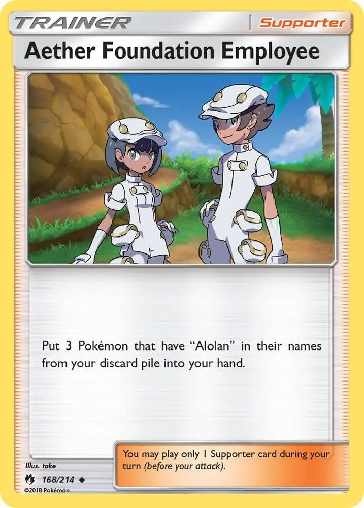 Aether Foundation Employee, Lost Thunder 168/214