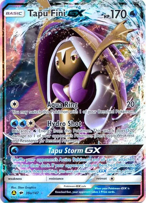 Tapu Fini GX, Alternate Art Promos 039a/147