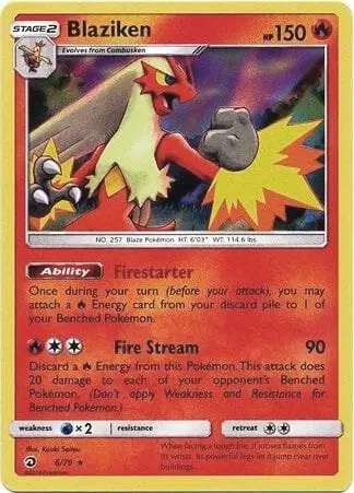 Blaziken - 6/70 (Non-Holo), Deck Exclusives 006/070