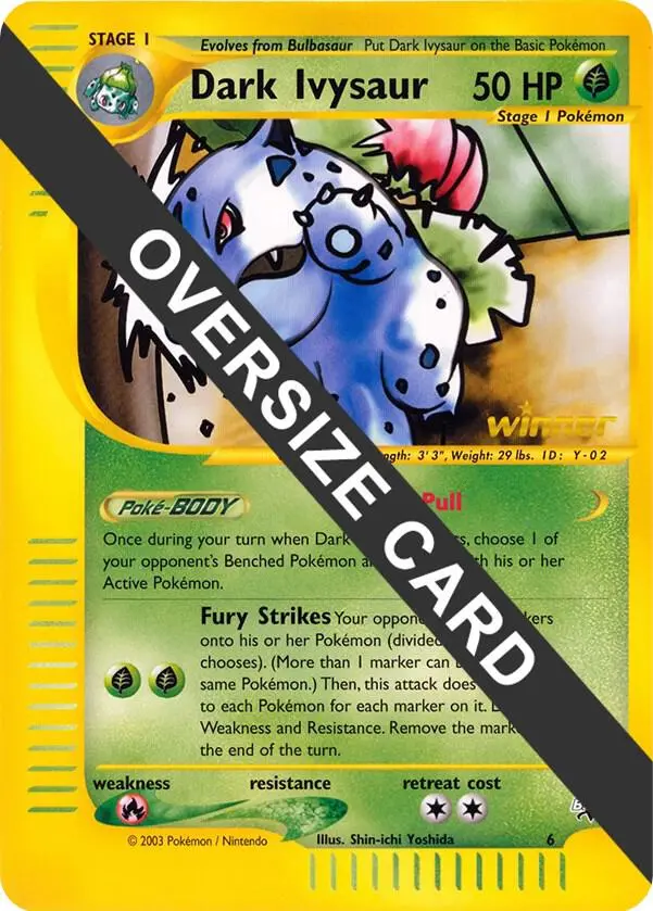 Dark Ivysaur, Jumbo cards 006