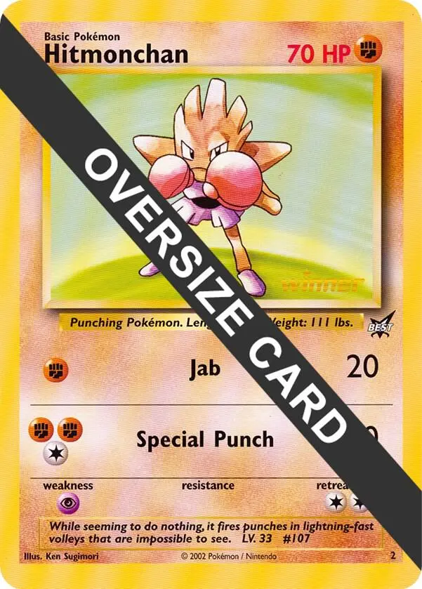 Hitmonchan, Jumbo cards 002