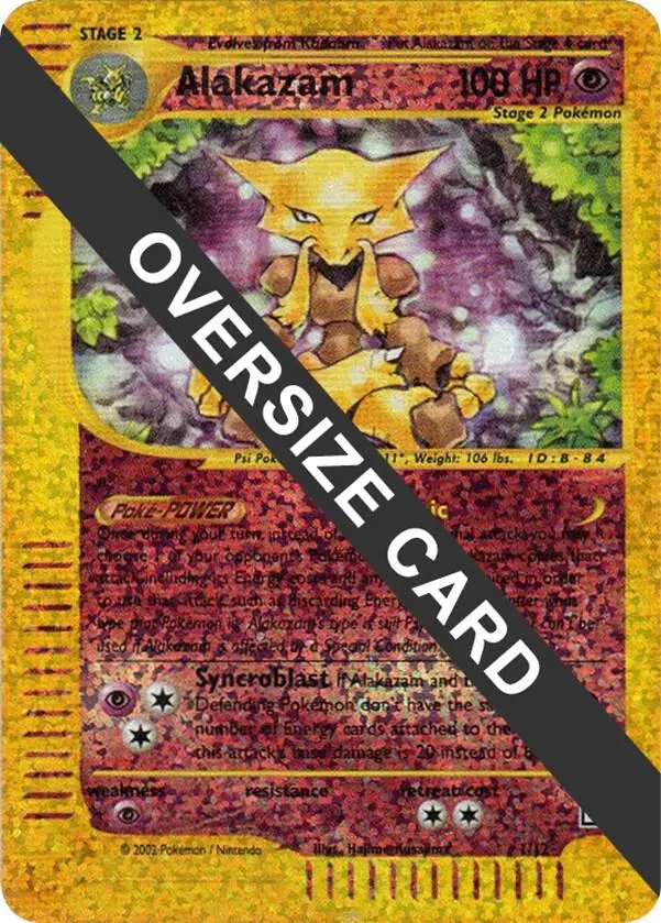Alakazam, Jumbo cards 001/012