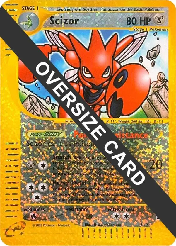 Scizor, Jumbo cards 007/012