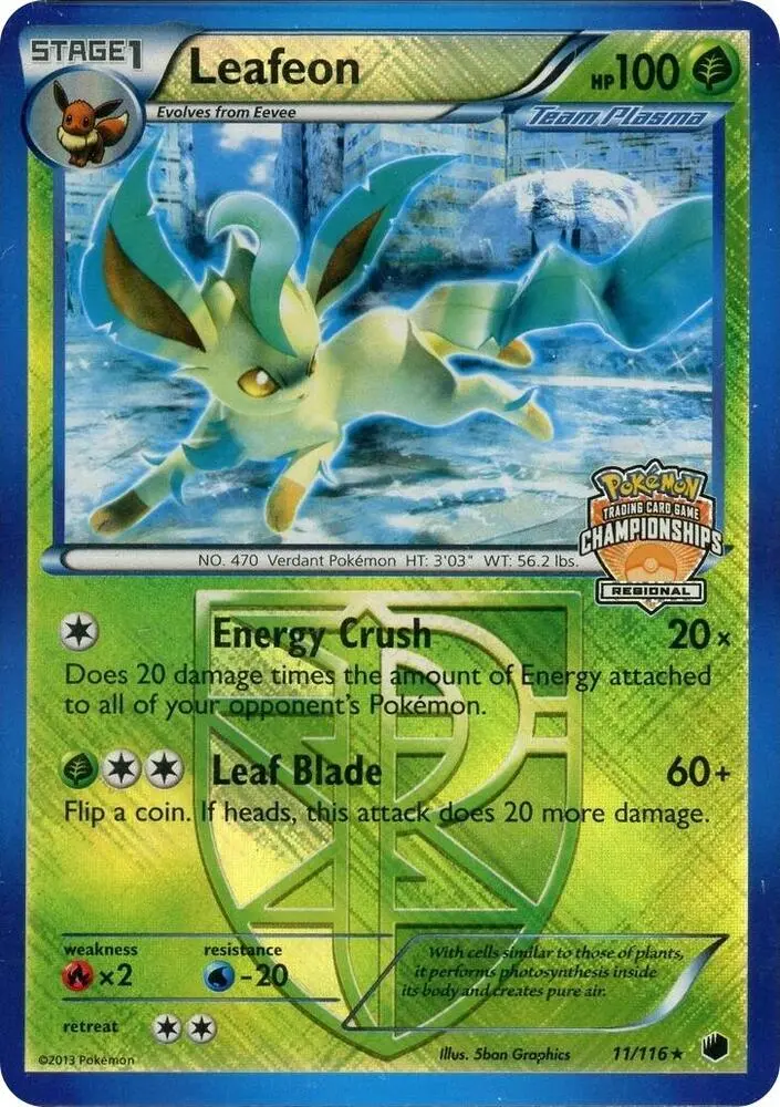Leafeon, League & Championship Cards 011/116