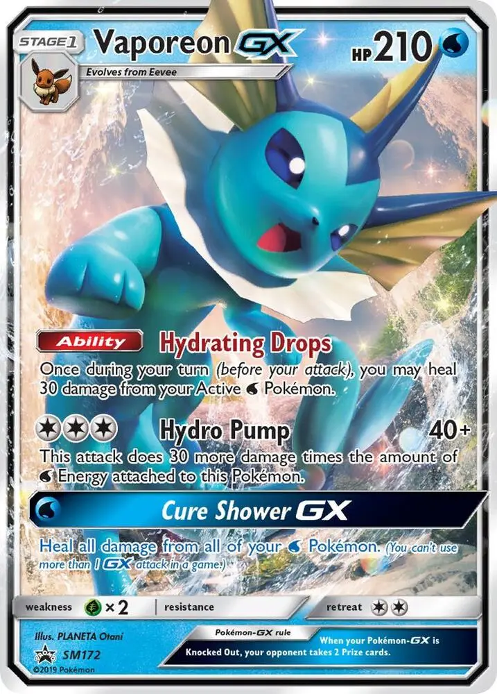 Vaporeon GX, SM Black Star Promos SM172/248