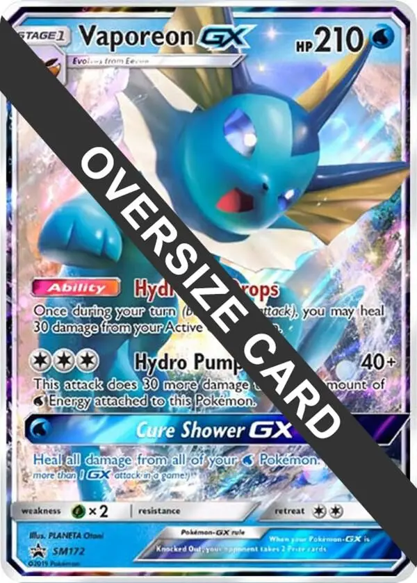 Vaporeon GX, Jumbo cards SM172