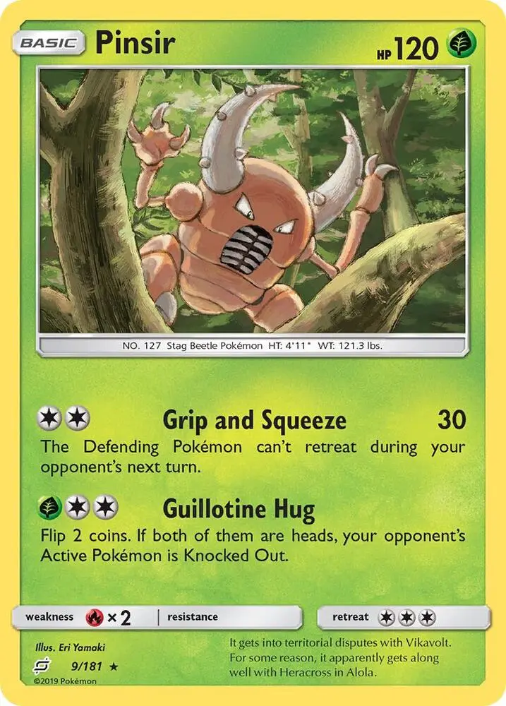 Pinsir, Team Up 9/181