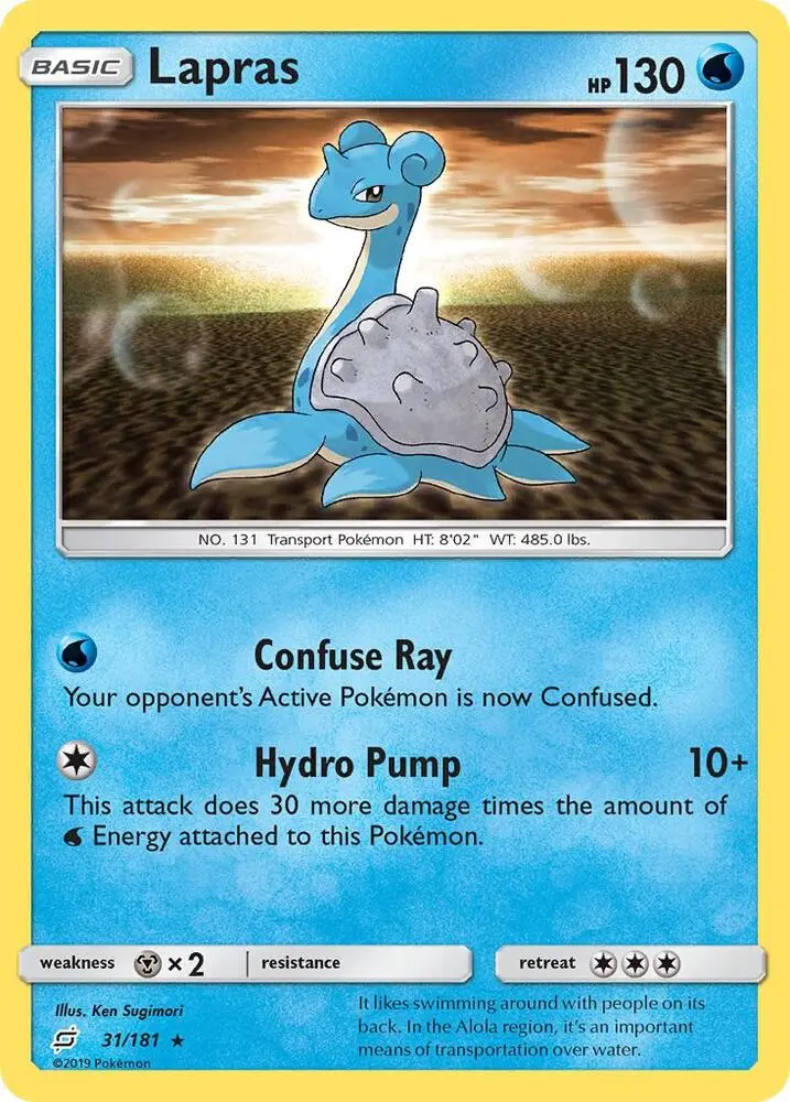 Lapras, Team Up 31/181