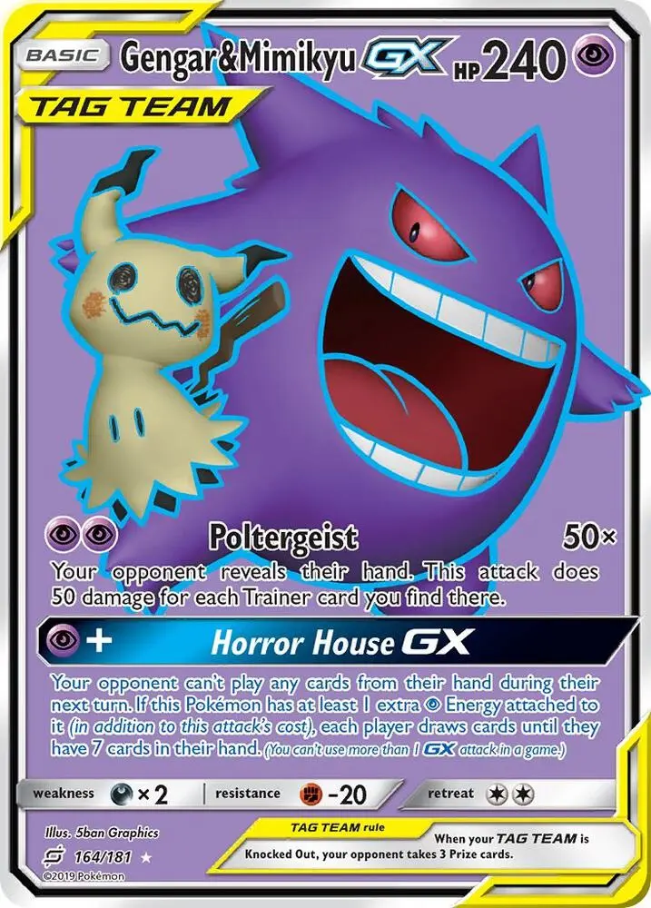 Gengar & Mimikyu GX, Team Up 164/181