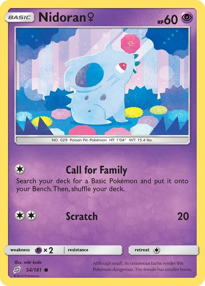 Nidoran♀, Team Up 54/181