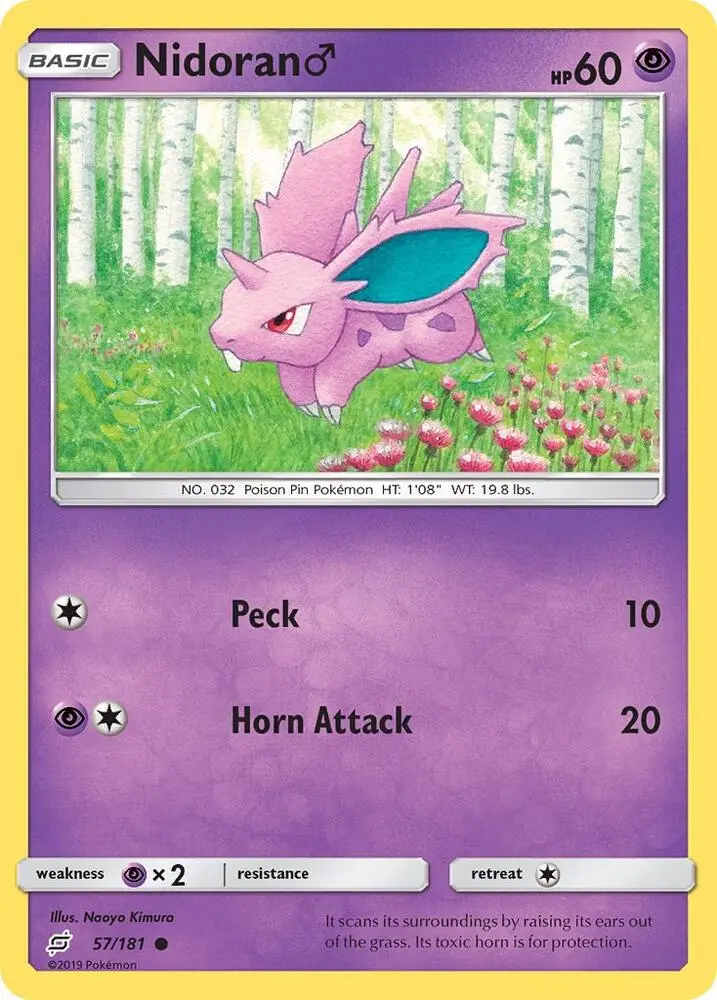 Nidoran♂, Team Up 57/181