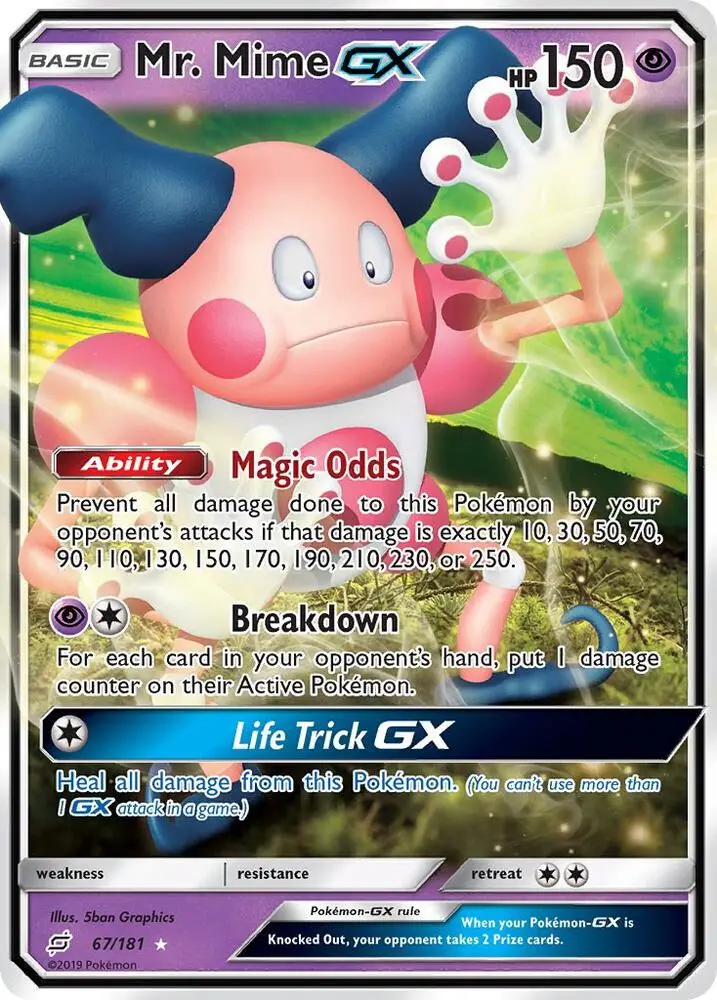 Mr. Mime GX, Team Up 67/181